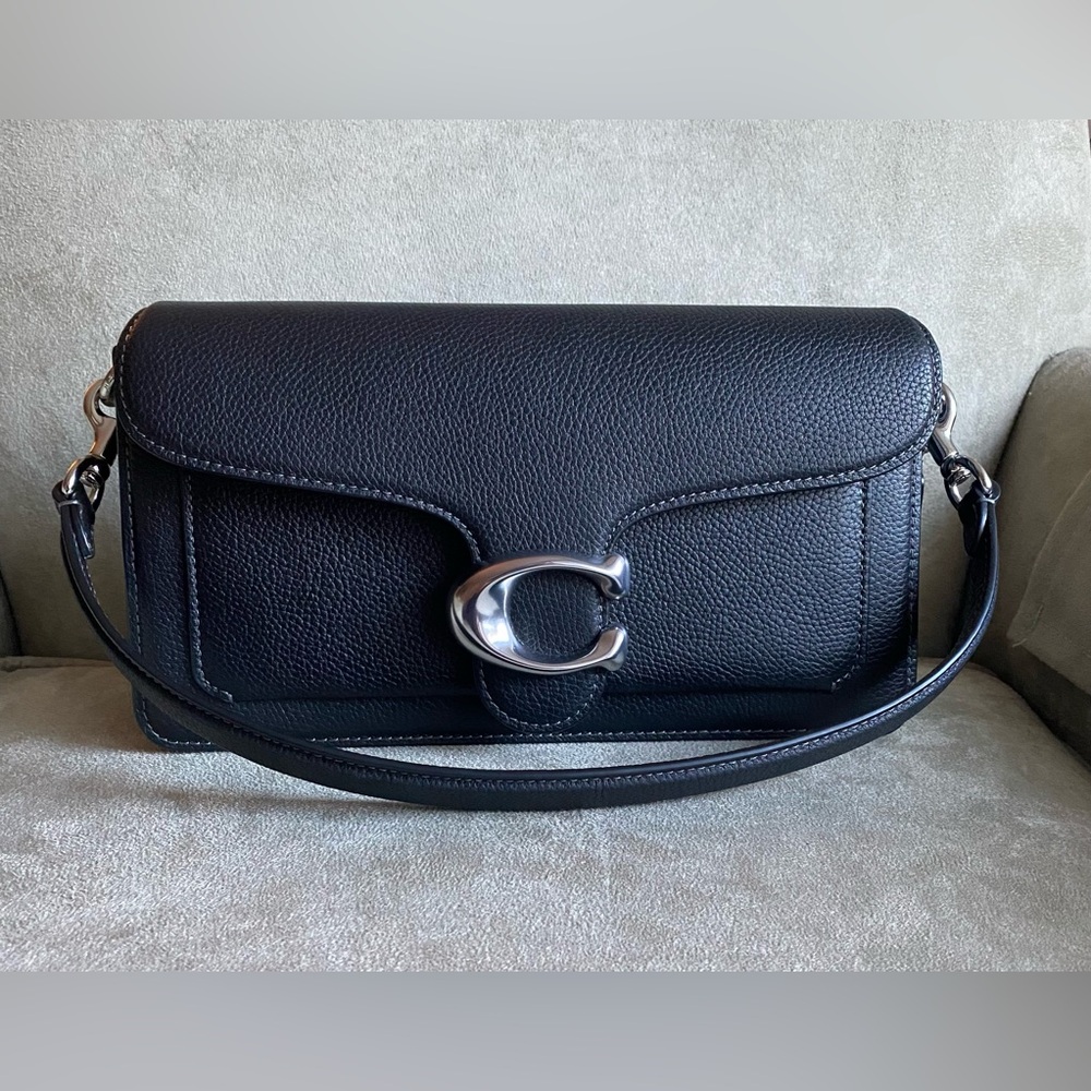 Coach Tabby 26 Shoulder Bag Black with Silver Hardware